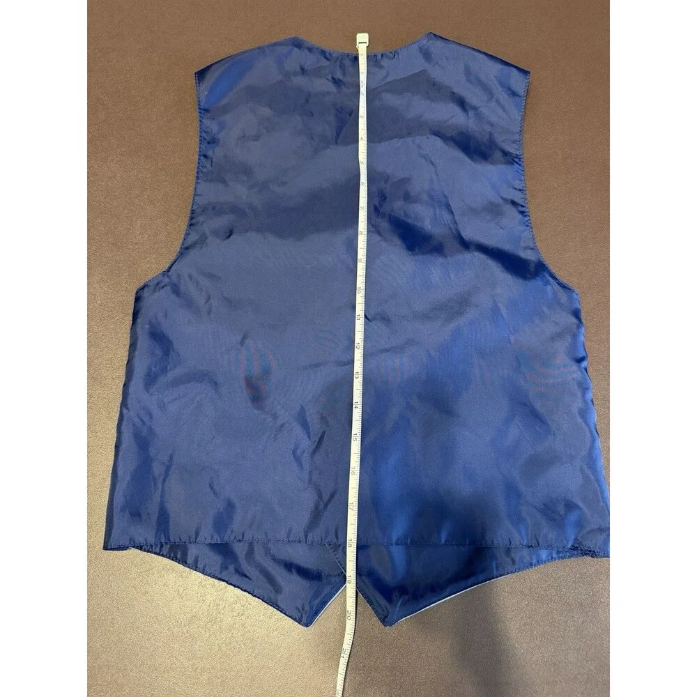 IZOD Suit Vest Boys Size 12 Blue Button-Up Formal Dress Suit Church Wedding